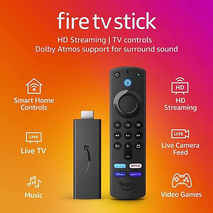 Fire TV Stick with Alexa Voice Remote (includes TV controls) | HD streaming device